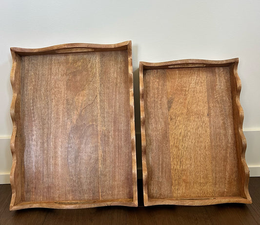 Wooden Tray Set