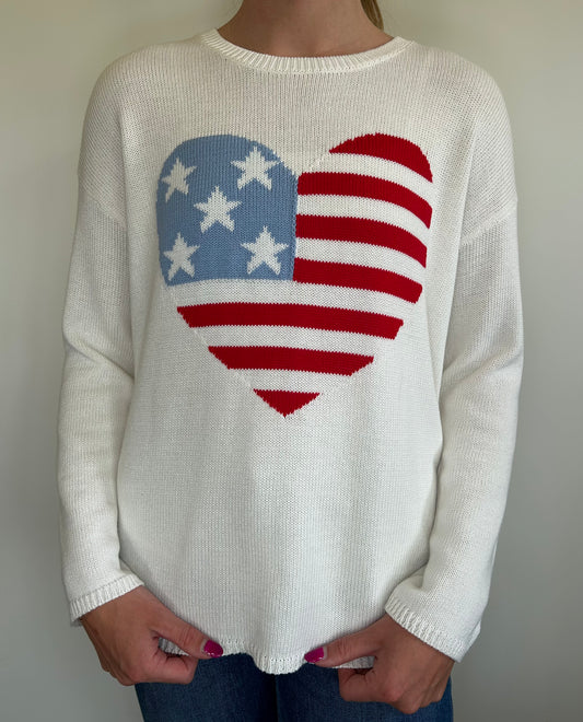 American Flag Sweater