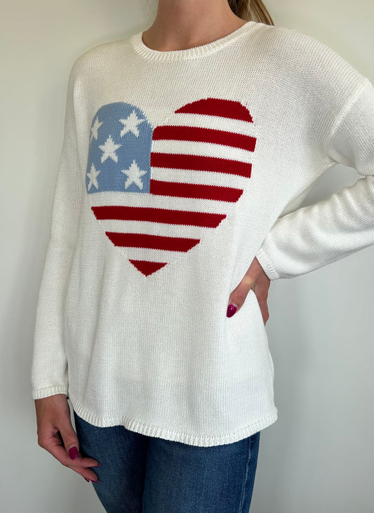 American Flag Sweater