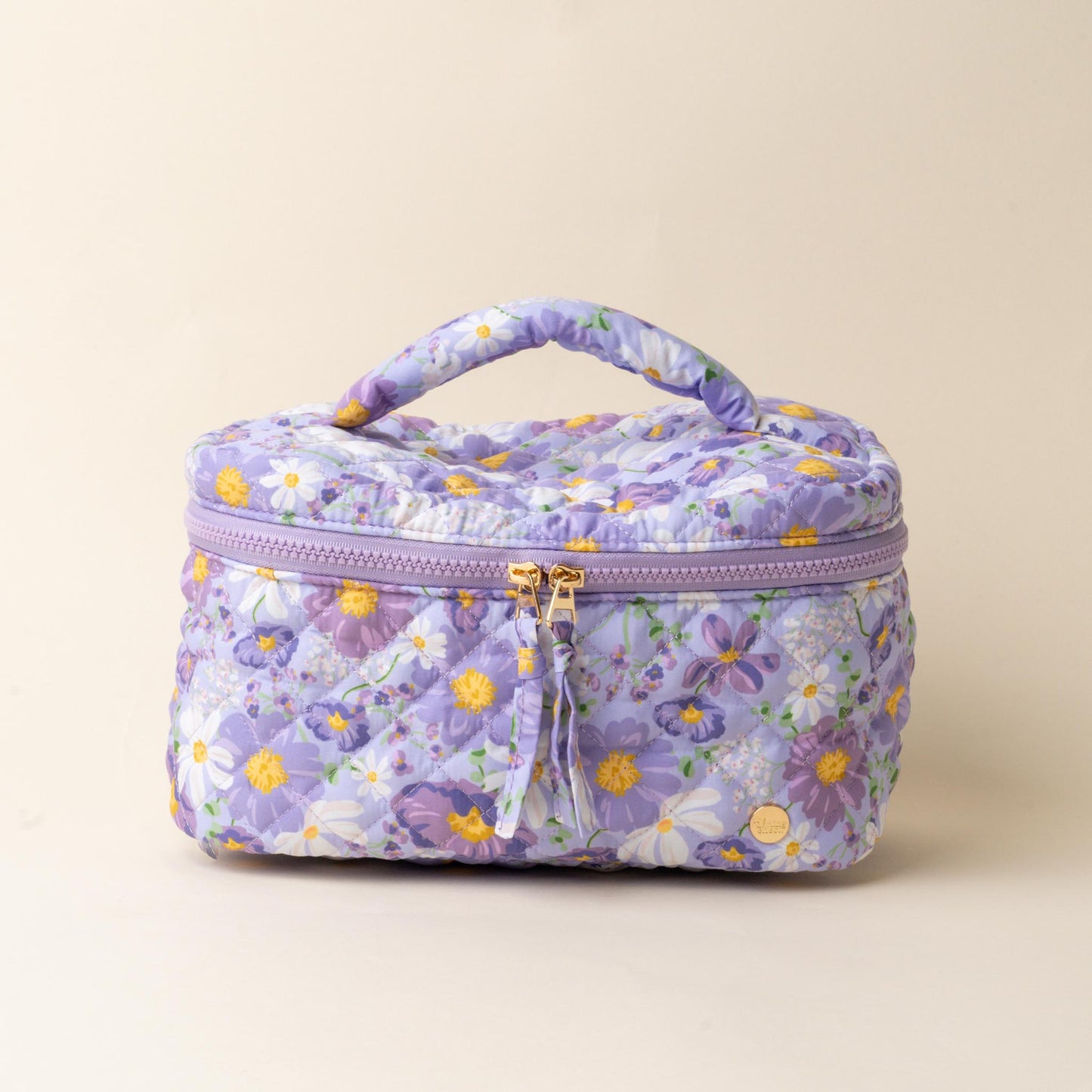 Quilted Cosmetic Bag - Lavendar