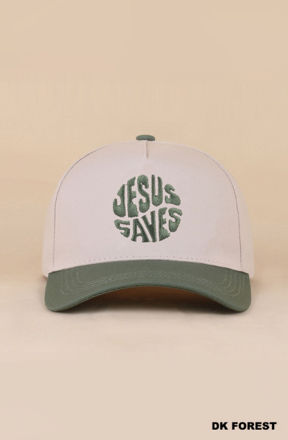"Jesus Saves" Embroidered Hat