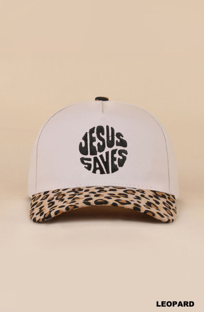 "Jesus Saves" Embroidered Hat
